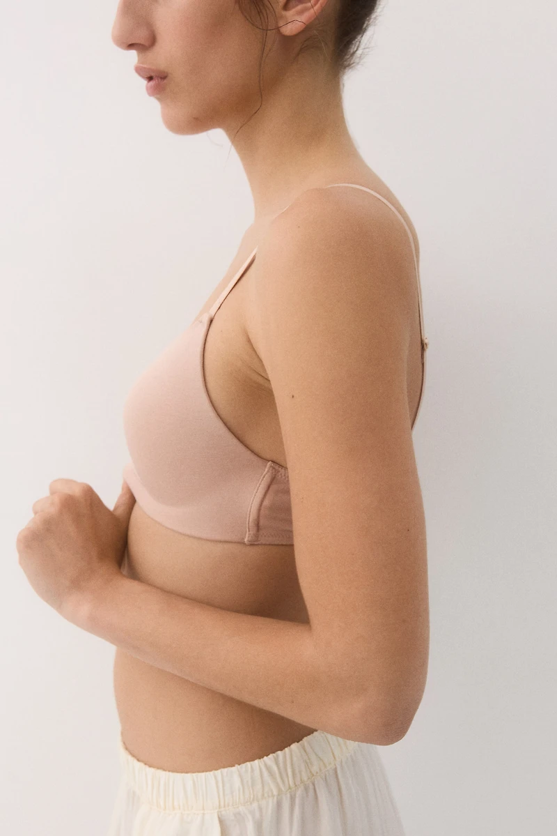 2-pack Padded Soft-cup Cotton Bras