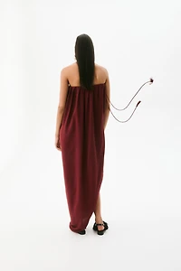 Draped Bandeau Dress
