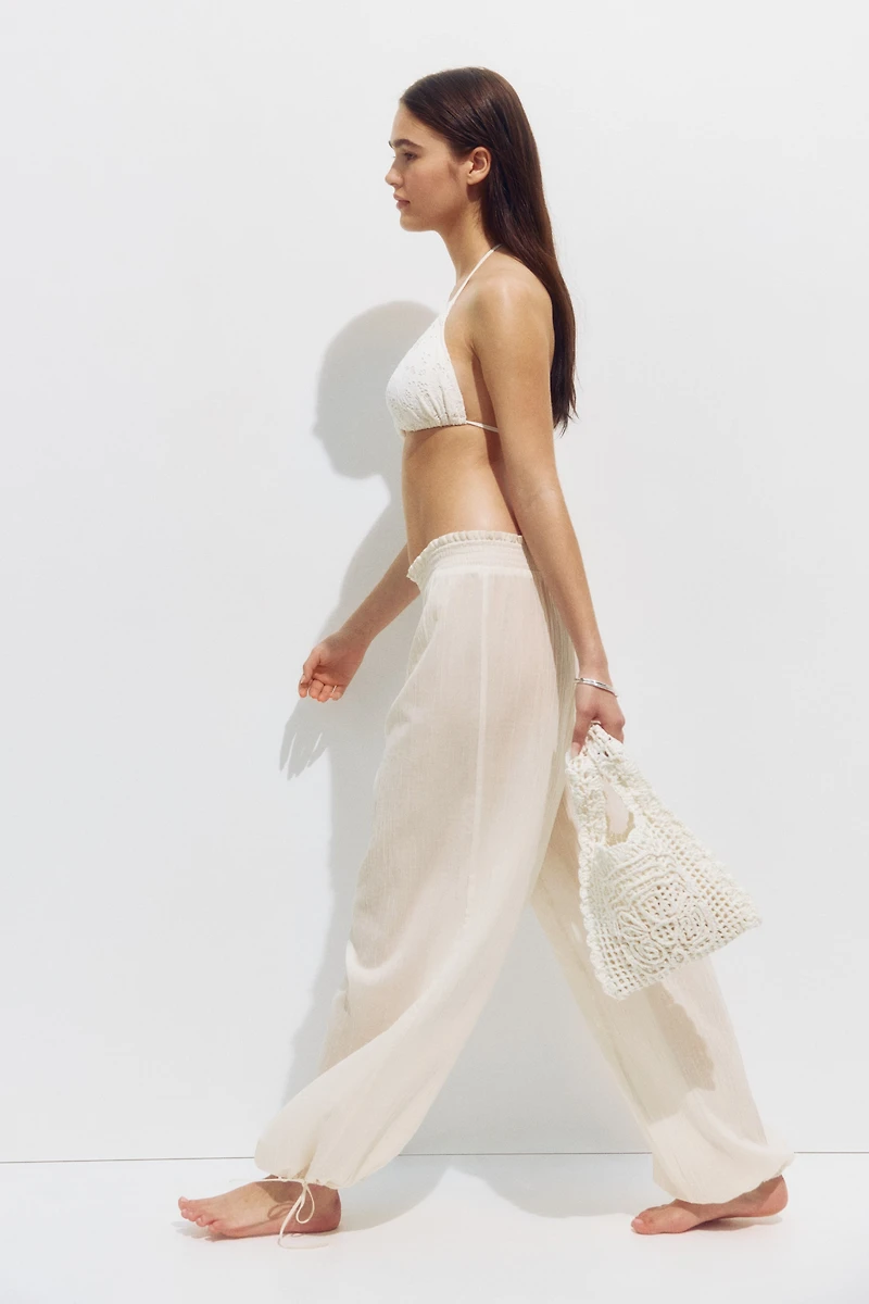 Crinkled Beach Pants