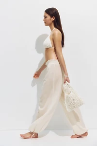 Crinkled Beach Pants