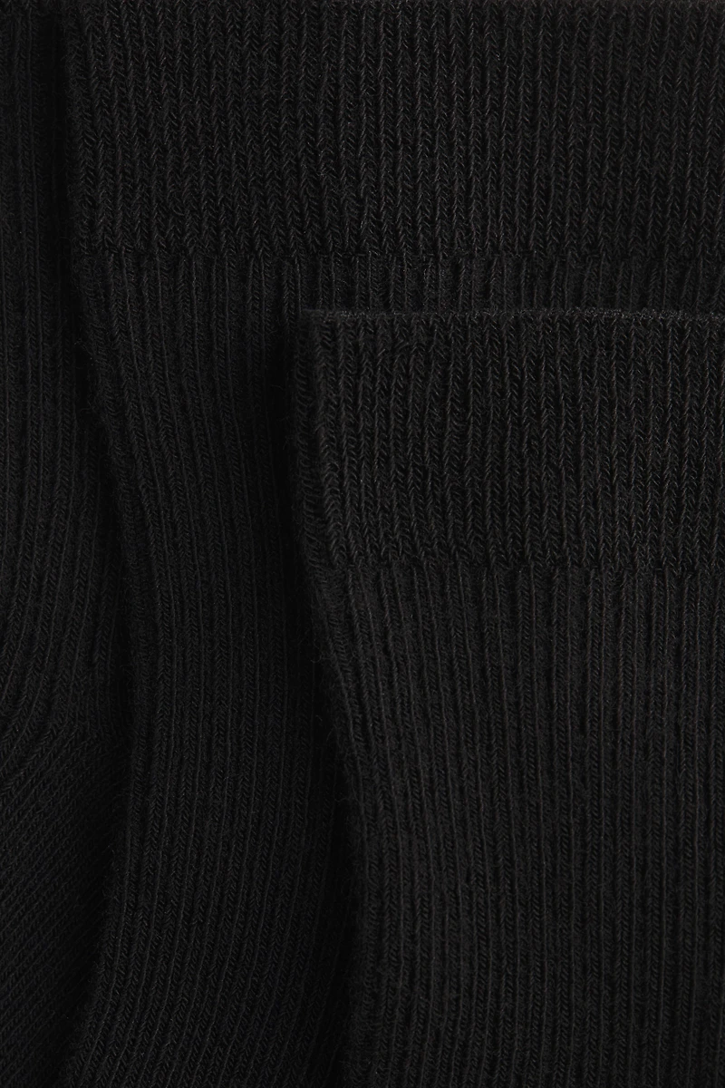 5-Pack Rib-Knit Ankle Socks