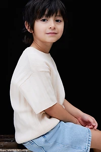 Knee-length Denim Shorts