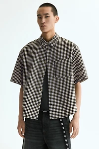 Relaxed-Fit Short-Sleeved Cotton Shirt