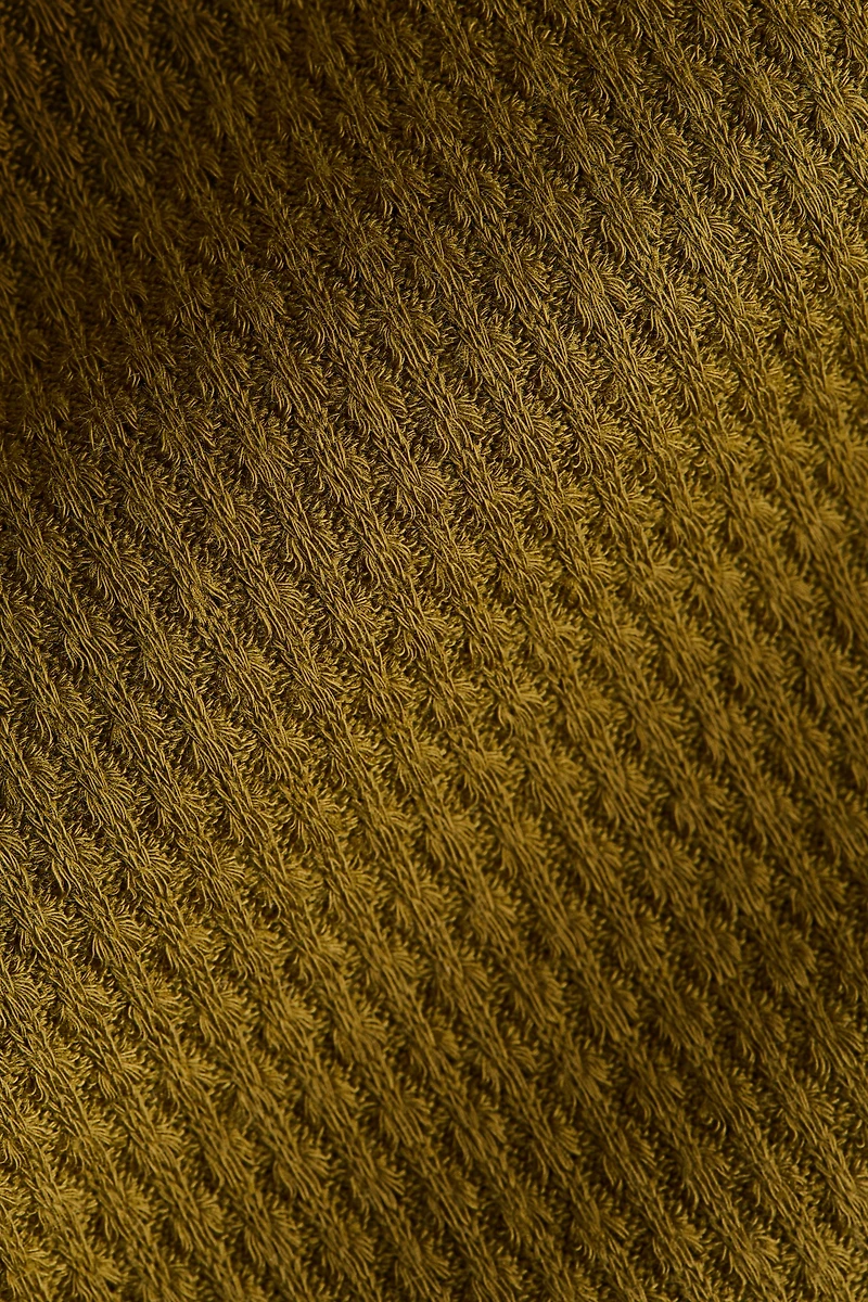 Textured-Knit Maxi Dress