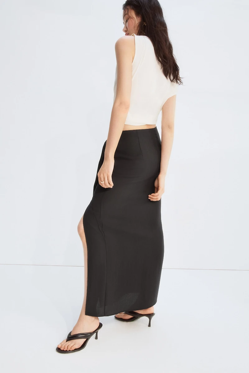 Knot-Detail Maxi Skirt