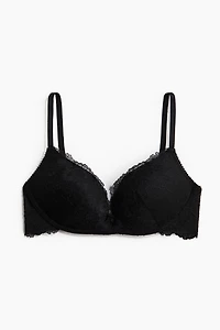 Soft-Cup Lace Push-Up Bra