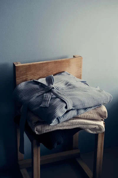 Robe de chambre en mousseline