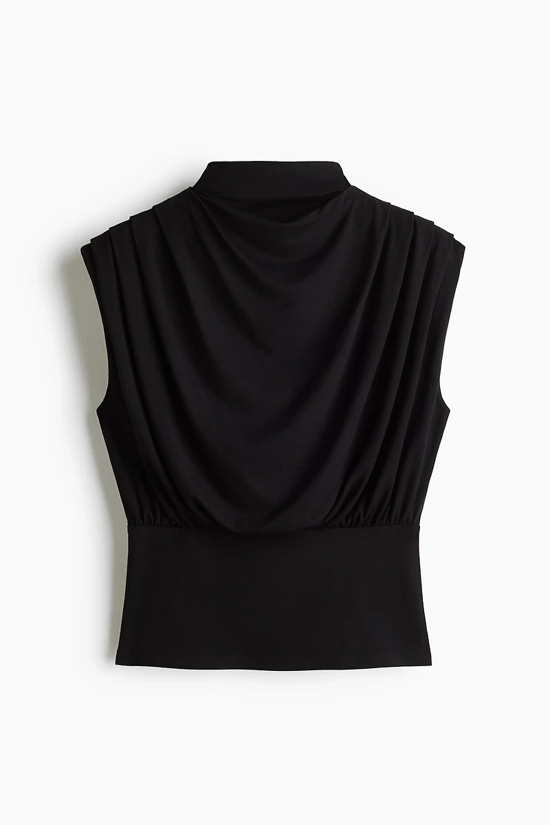 Viscose Mock Turtleneck Top