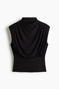 Viscose Mock Turtleneck Top