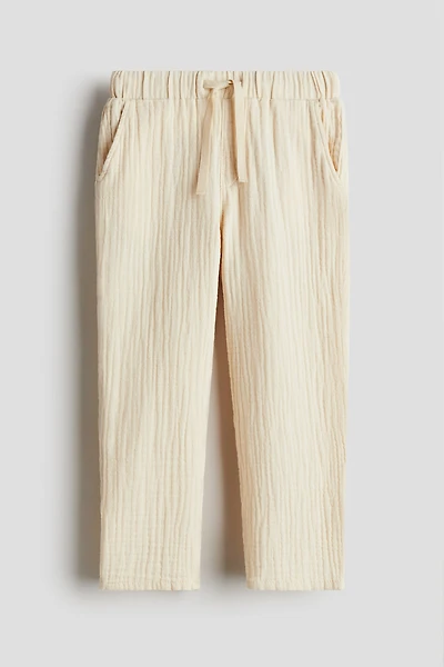 Pantalon en mousseline de coton