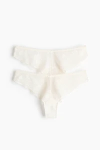 2-Pack Lace Brazilian Briefs
