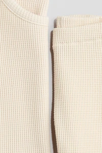 2-piece waffled cotton set