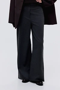 Wide-Leg Jersey Pants