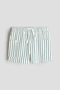 Textured jersey shorts