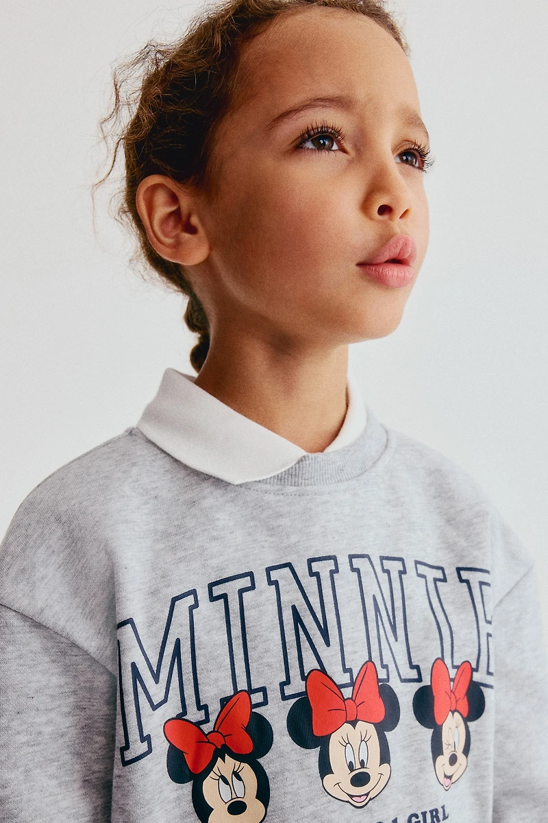 Printed Brushed-Inside Sweatshirt