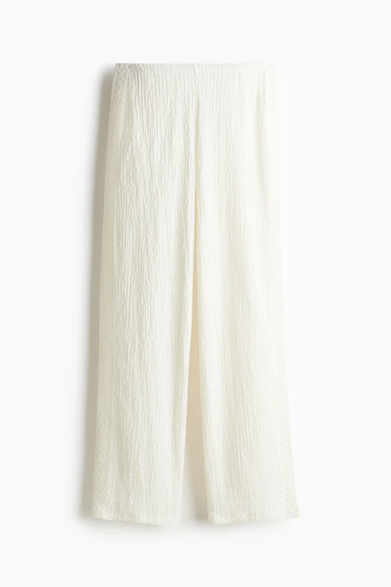 Textured Pull-On Pants