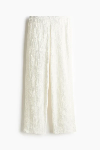 Textured Pull-On Pants