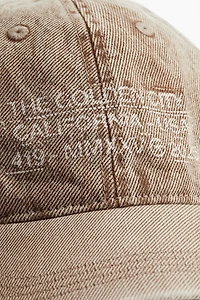 Motif-Detail Cotton Cap