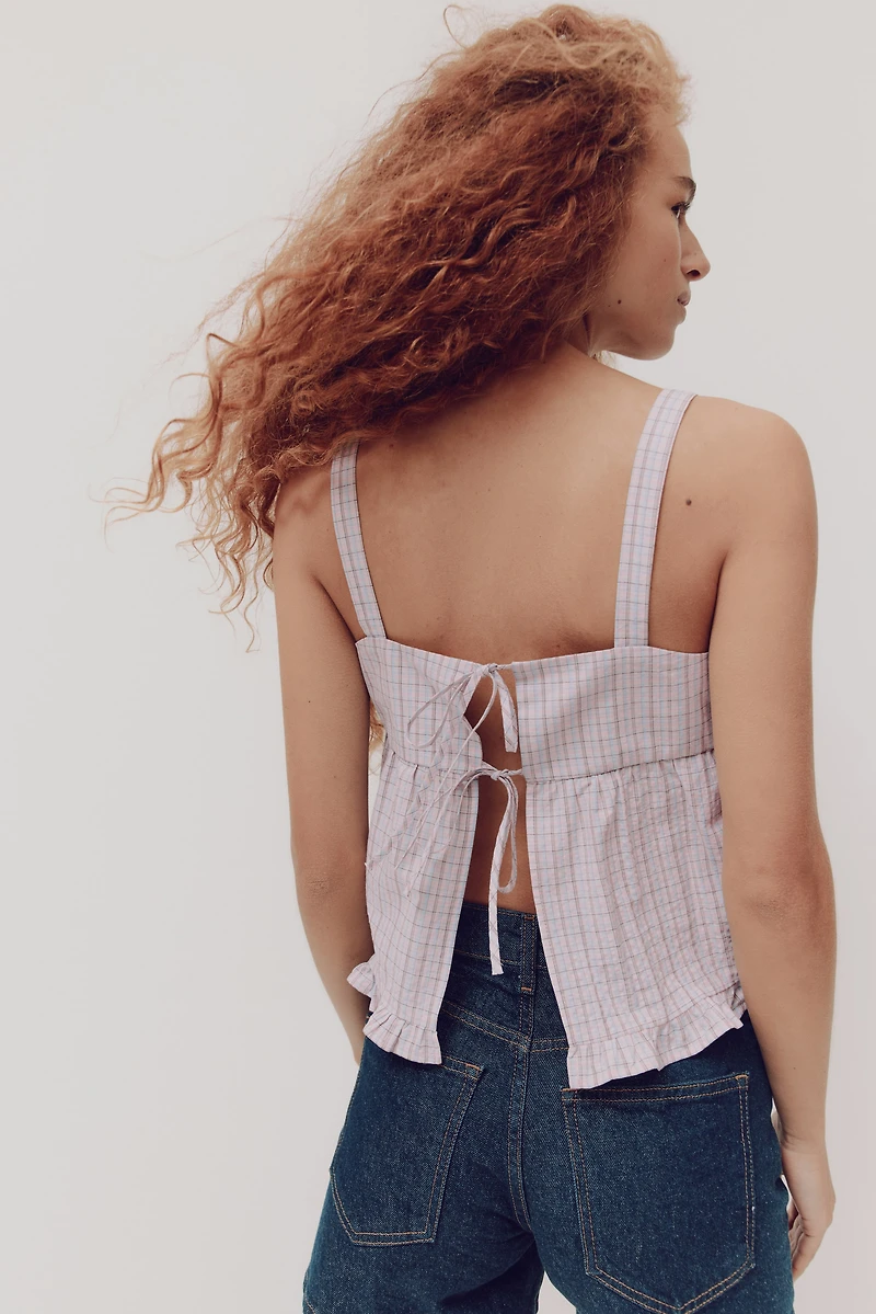 Cotton Seersucker Top