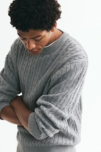 Regular-Fit Cable-Knit Sweater