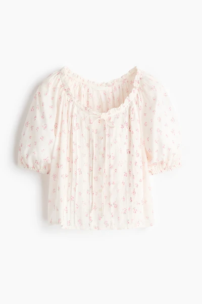 Blouse with Pintucks
