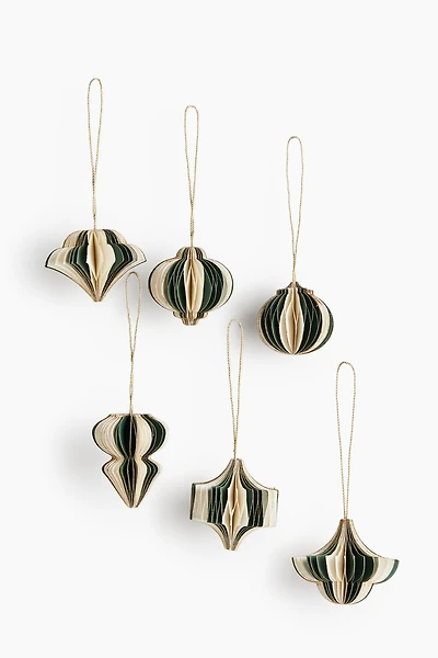 6-Pack Paper Ornaments