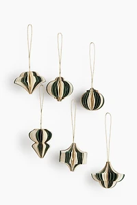 6-Pack Paper Ornaments