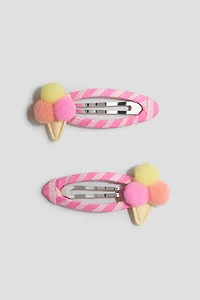 2-Pack Appliquéd Hair Clips