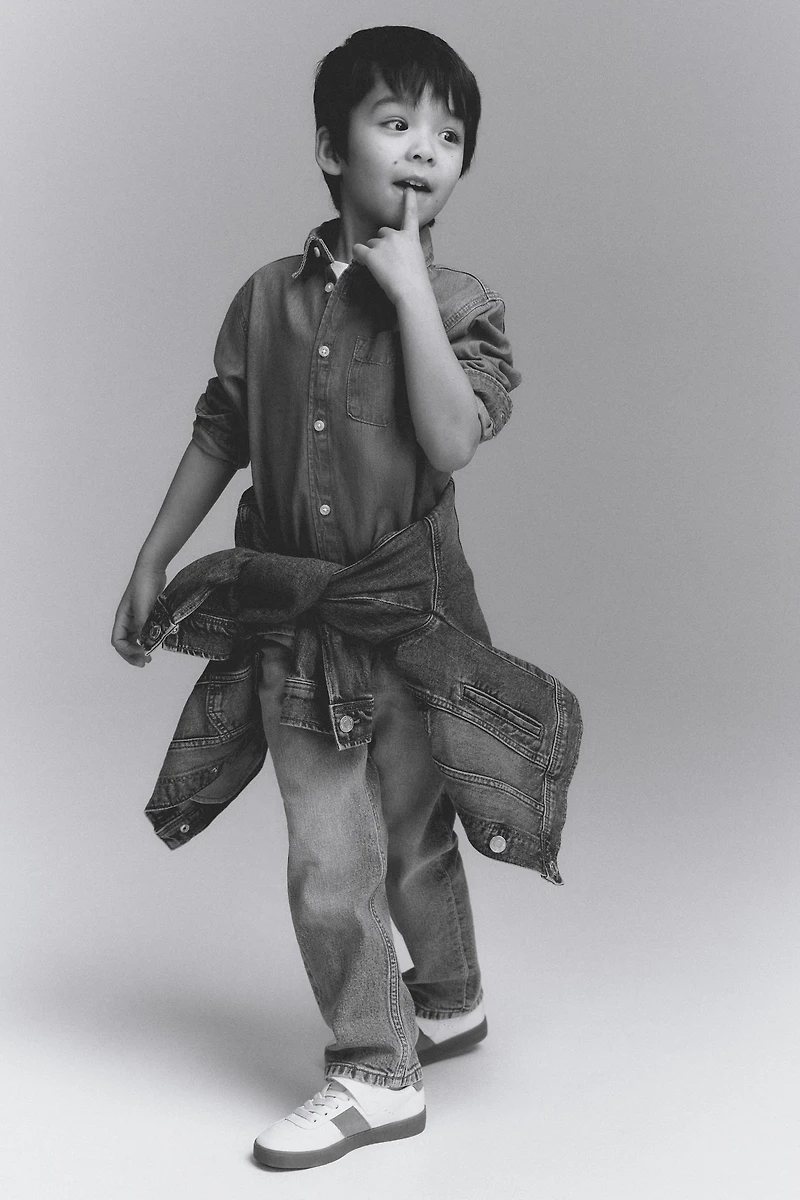 Chemise en denim de coton