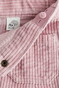 Jupe trapèze en velours côtelé