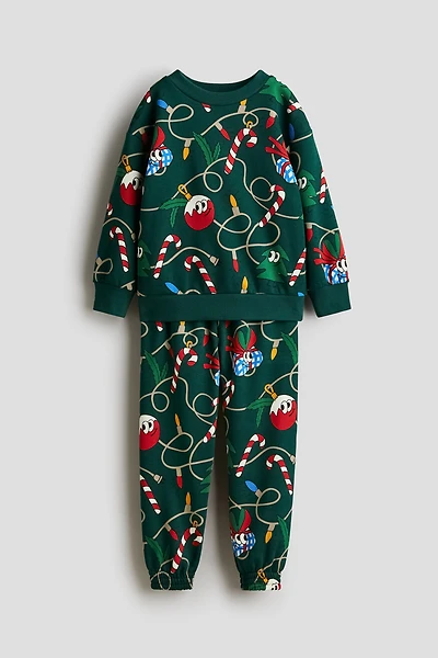 2-Piece Printed Sweatsuit