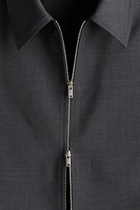 Wool-Blend Jacket with Collar