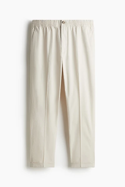 Pantalon court coupe classique en coton