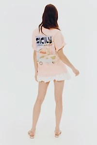 Oversized T-Shirt with Motif