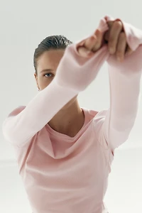 Long-sleeved Jersey Top