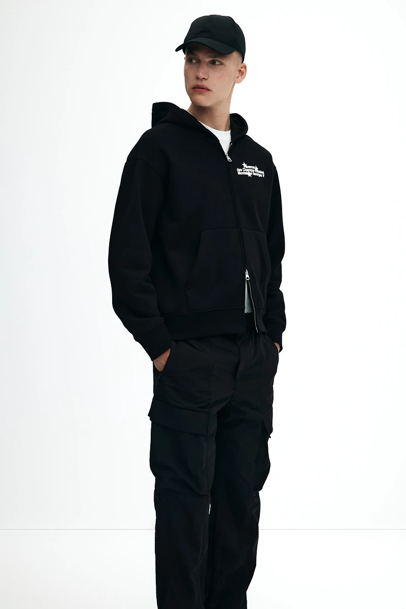 Relaxed-Fit Nylon Cargo Pants