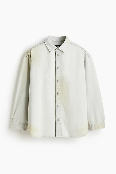 Oversized-Fit Denim Shirt