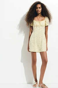 Puff-Sleeved Dress
