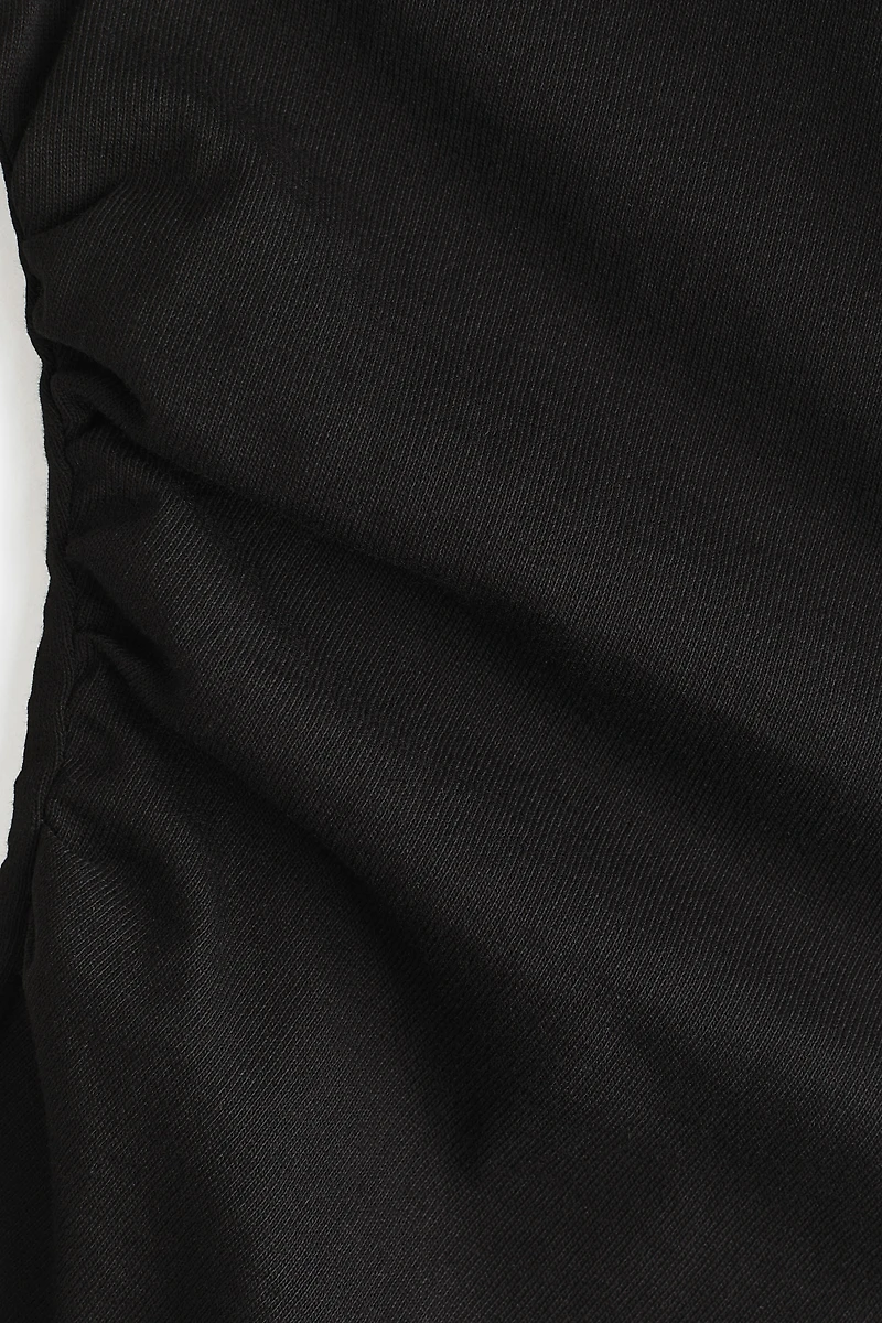 Gathered Cotton Jersey Top