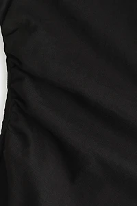 Gathered Cotton Jersey Top