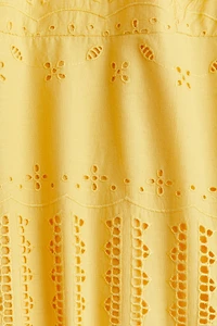 Eyelet-Embroidered Strappy Dress