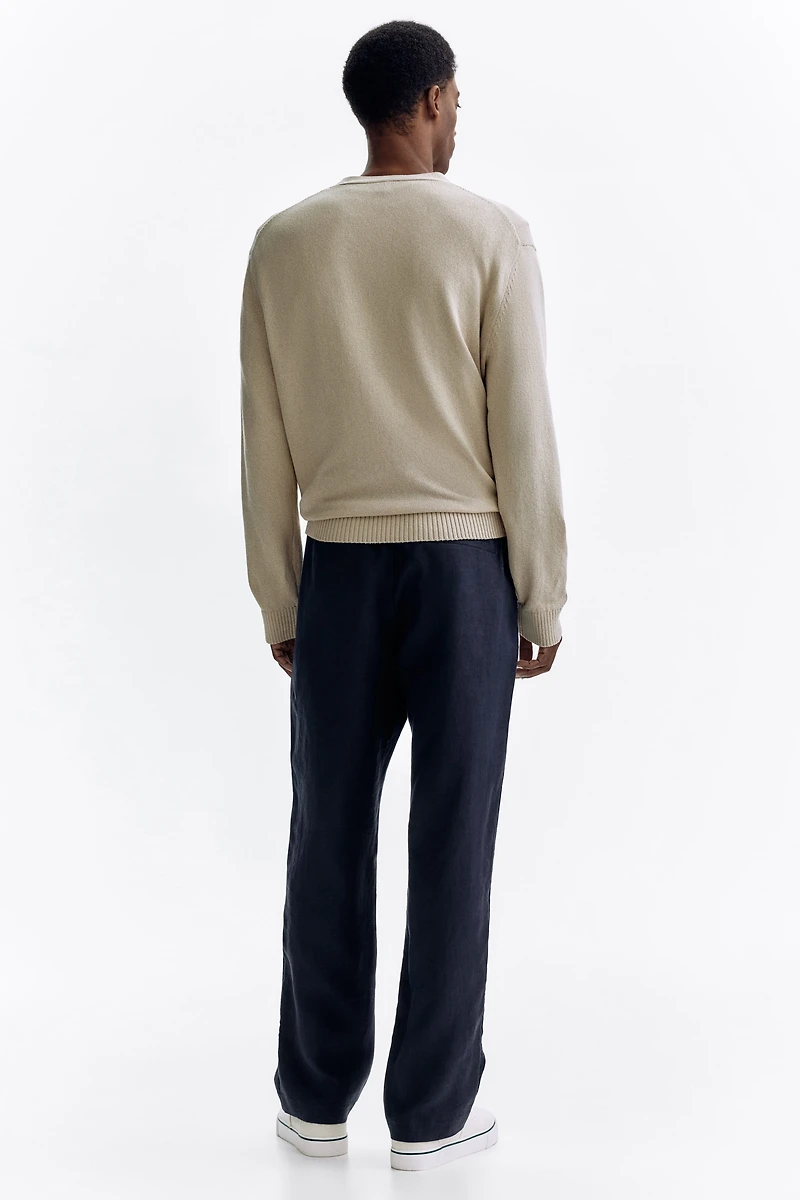 Regular-Fit Linen Pants