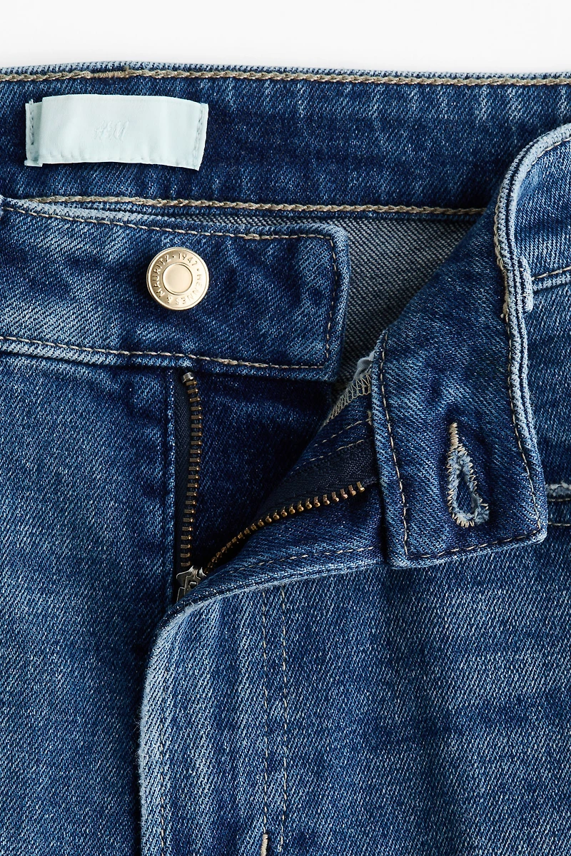 High-Rise Slim Straight Ankle Jeans