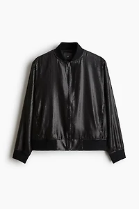 Regular-Fit Sequined Bomber Jacket