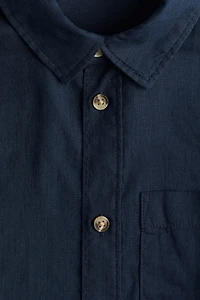 Chemise en lin mélangé