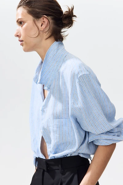 Chemise en lin mélangé
