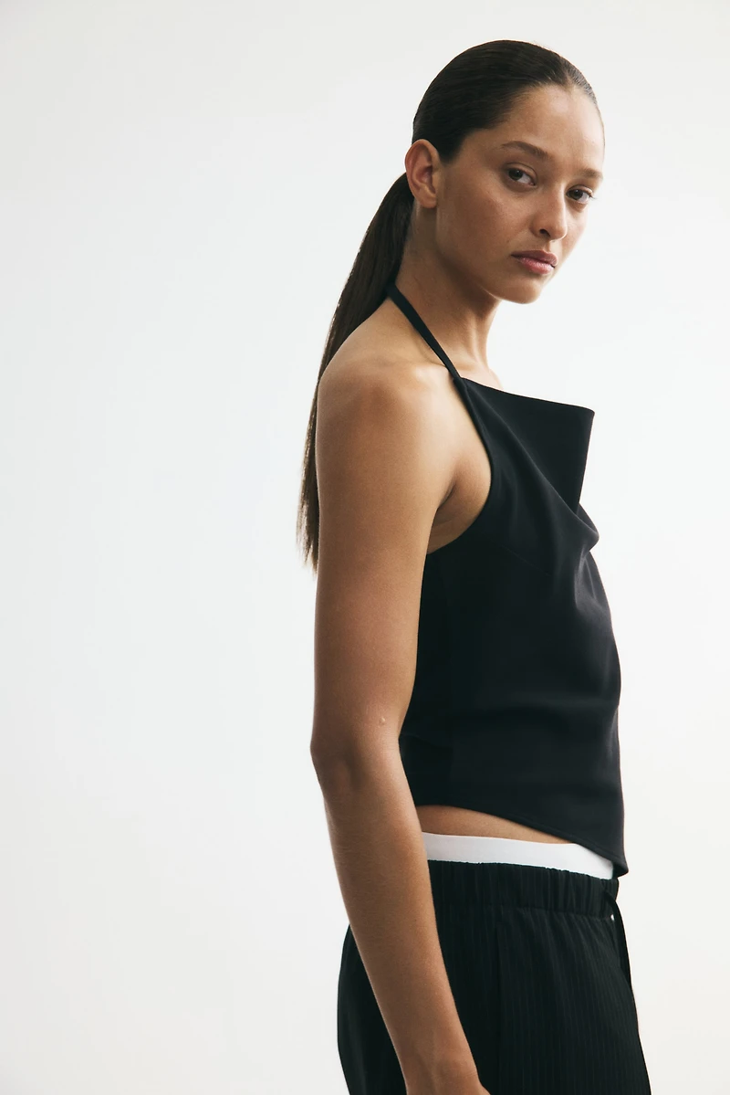 Asymmetric Halterneck Top