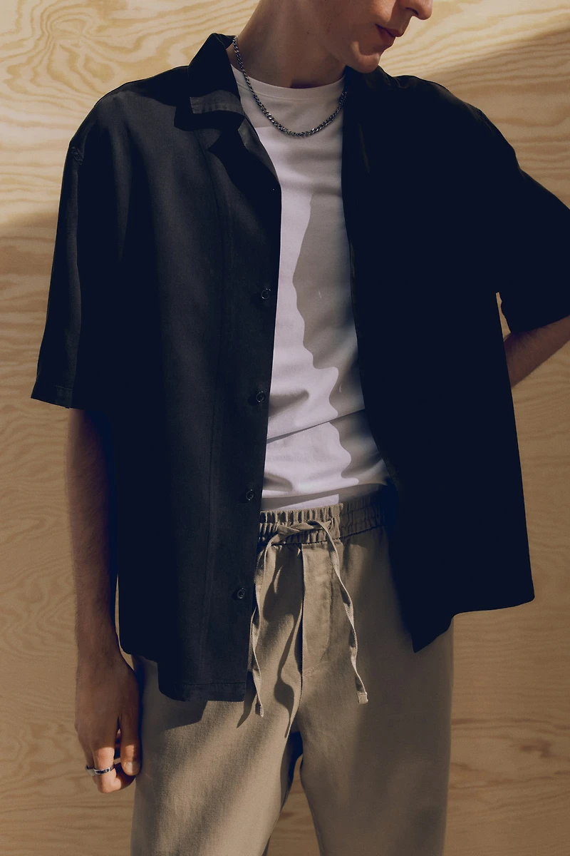 Regular Fit Lyocell Resort Shirt
