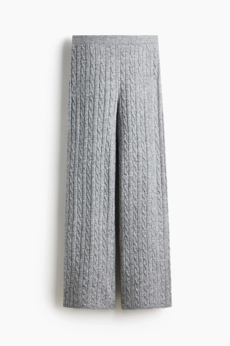 Cable-Knit Pants