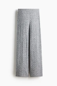 Cable-Knit Pants
